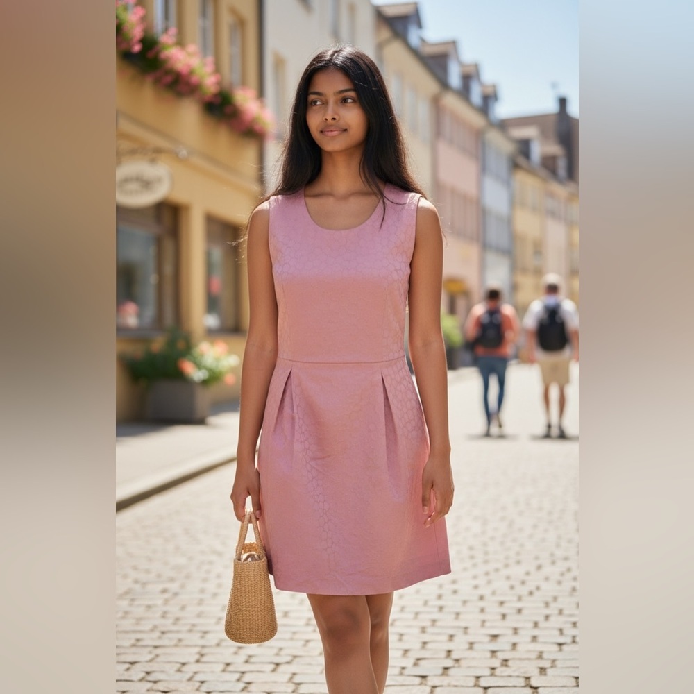 Modcloth Deep or Shallow Blush Pink Mini Dress